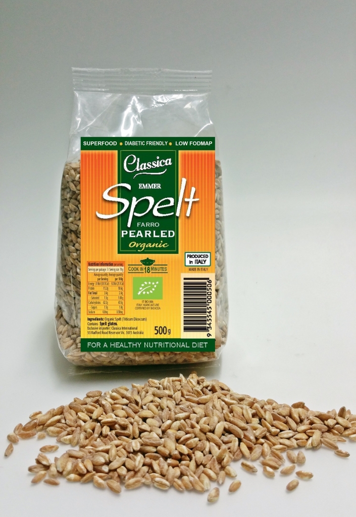 Classica Organic Spelt Farro Pearled 500g
