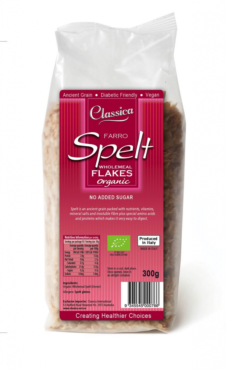 Classica Spelt Farro Cereal Flakes 300g