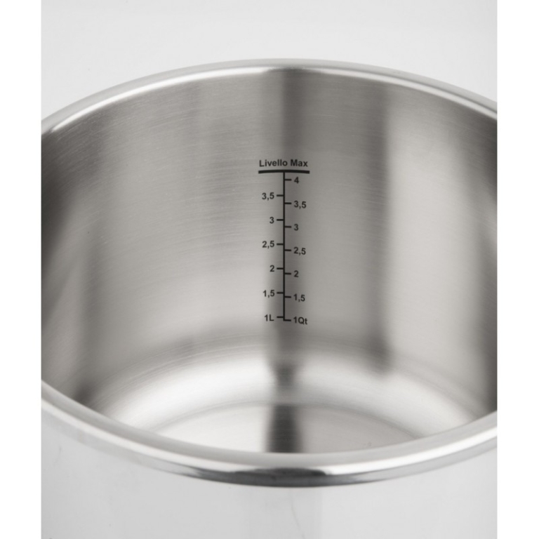 BARAZZONI Pressure Cooker - EASY DUAL SYSTEM - stainless steel 22 cm 6 L - Image 3