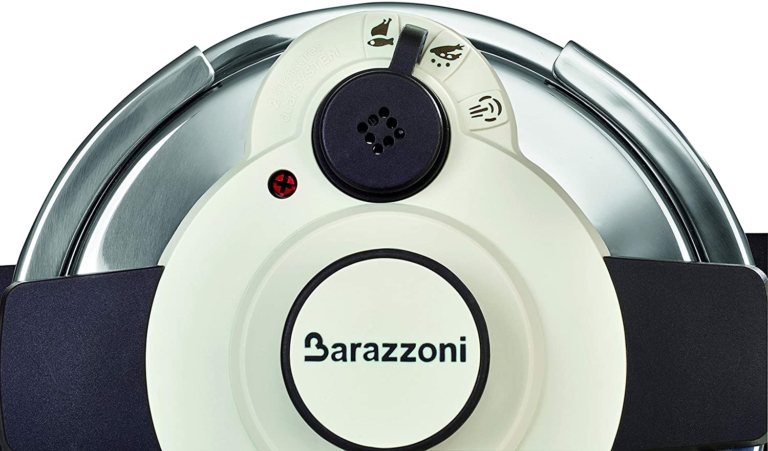 BARAZZONI Pressure Cooker - EASY DUAL SYSTEM - stainless steel 22 cm 6 L - Image 2