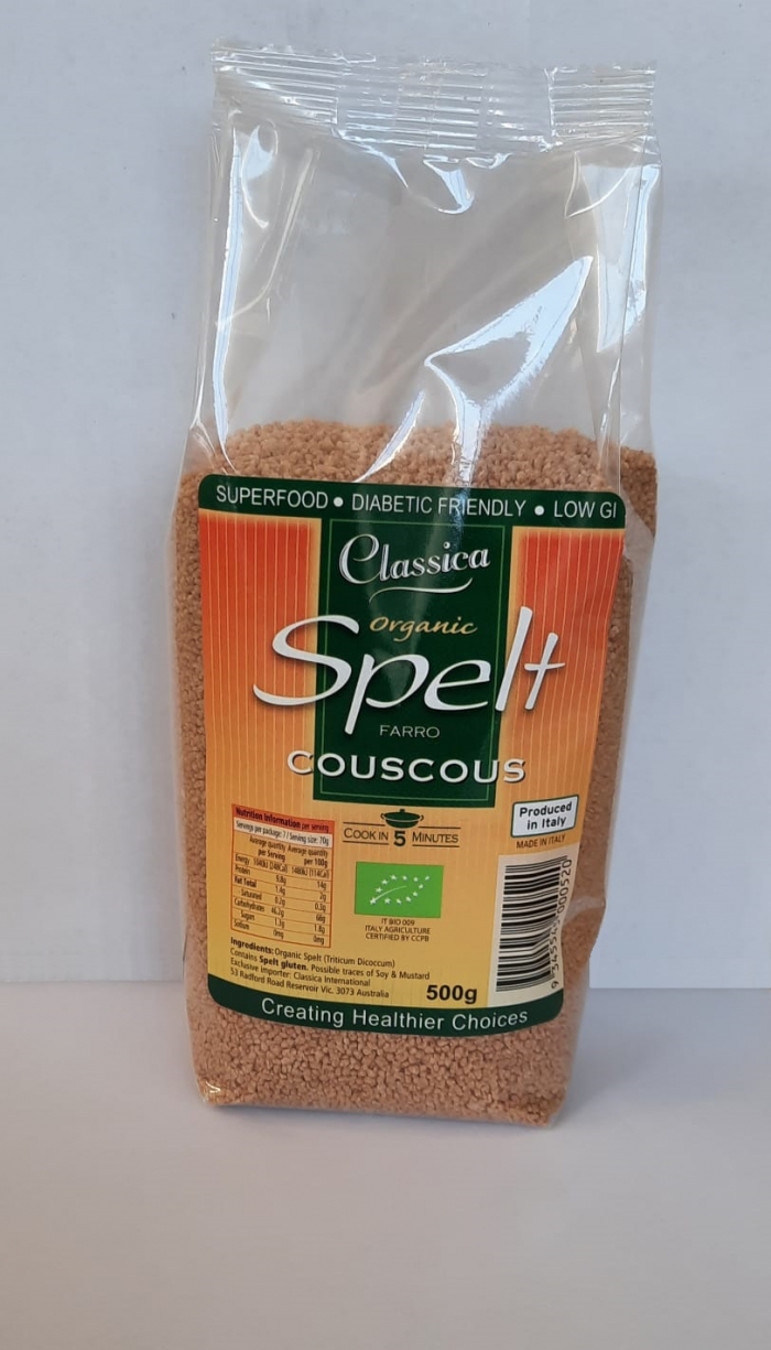Organic Spelt Farro Couscous 500g