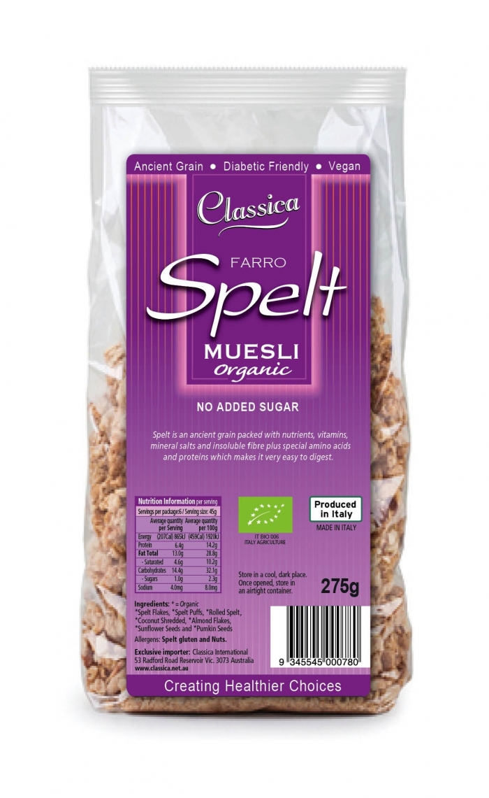 Classica Organic Spelt Muesli